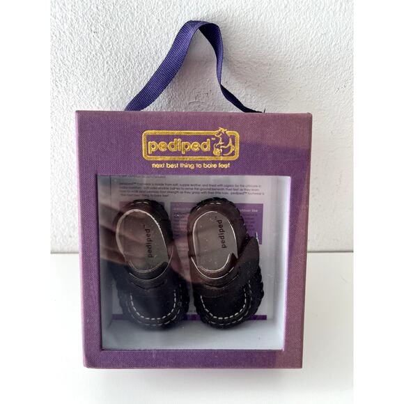 Baby shoes Pedipeds NIB All Leather 0-6 Months New In Box - Picture 3 of 7